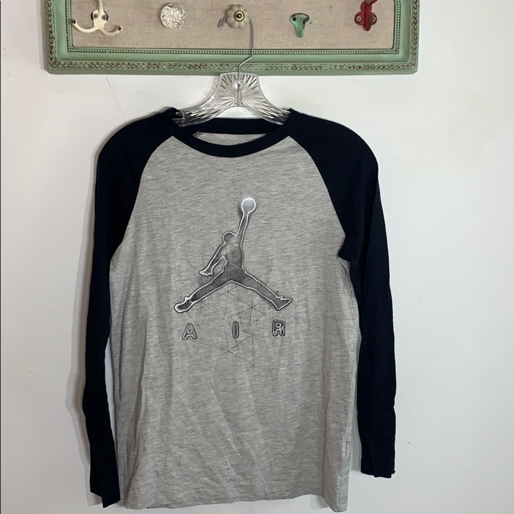 Air Jordan Graphic Baseball T-Shirt Kids Sz Large casual baller tee large